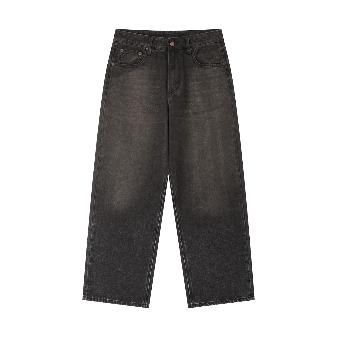 Vintage Wash Heavyweight Denim Jeans - MF Clothing